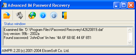 Advanced Instant Messengers Password Recovery 3.91