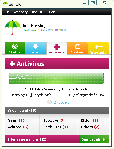 ZenOK Free Antivirus 2012 1.0.9.1