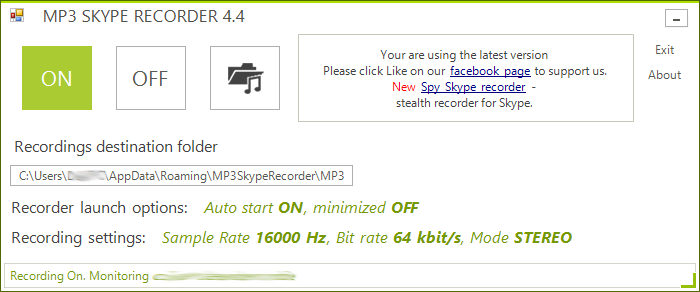 MP3 Skype Recorder 6.1.3