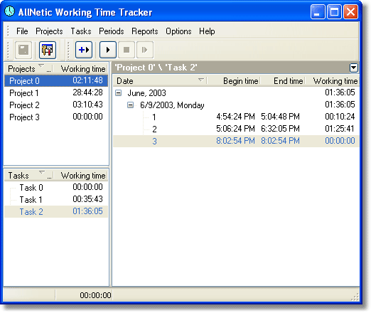 AllNetic Working Time Tracker 2.1