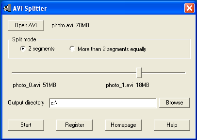 AVI Splitter 2.21