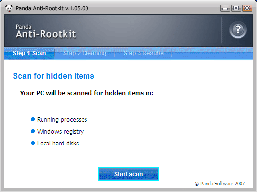 Panda Anti-Rootkit 1.07.00