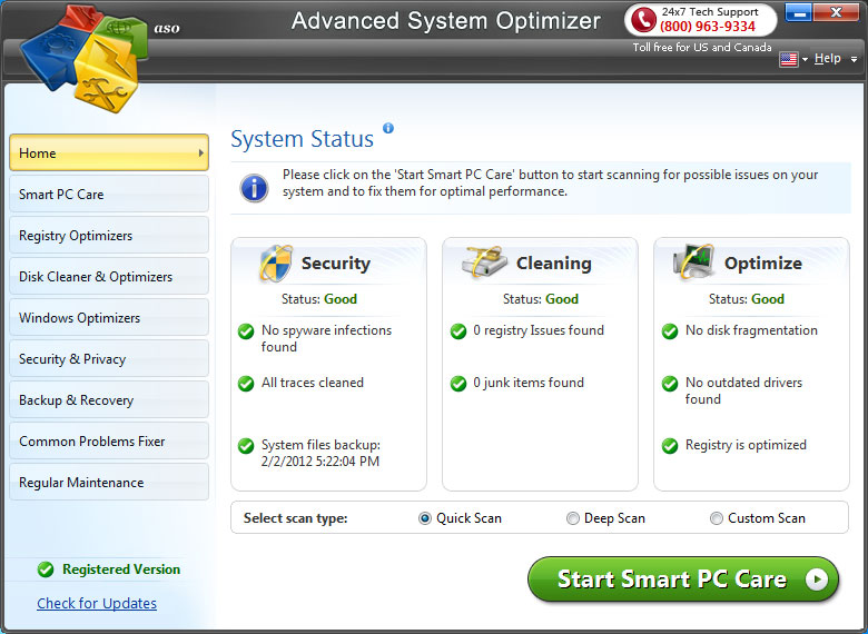 Advanced System Optimizer 3.81.8181.205