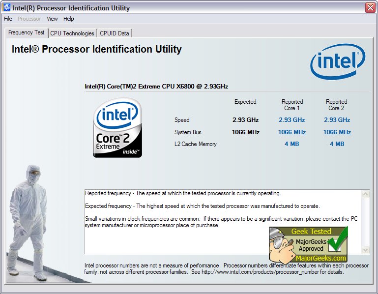 Intel Processor Identification Utility 6.7.22.1028
