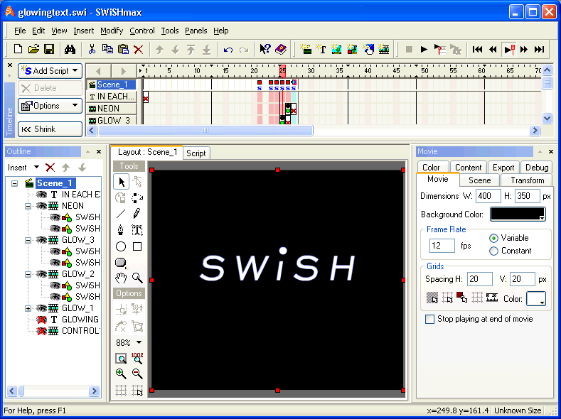 SWiSHmax 1.0.2006.06.29