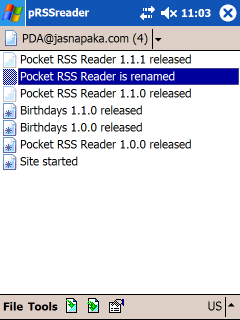 pRSSreader 1.3.4