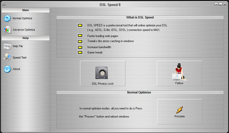 DSL Speed 8.0