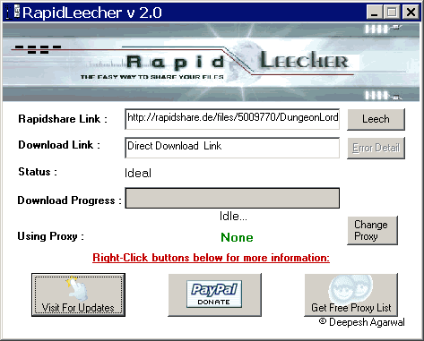 Rapidshare Leecher 2.1.46