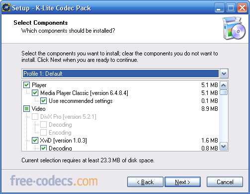 K-Lite Codec Pack Standart 17.0.5