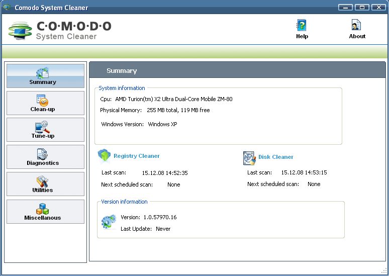 COMODO System Cleaner 3.0.172695.53