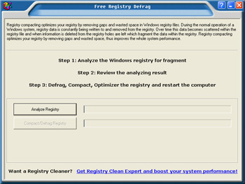 Eusing Free Registry Defrag 2.3