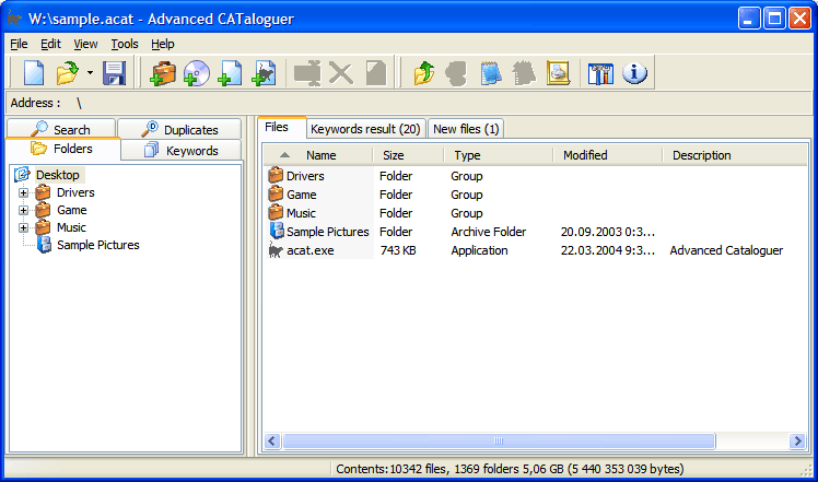 Advanced CATaloguer 2.3.50