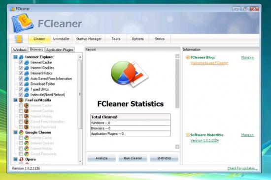 FCleaner Portable 1.3.1.621