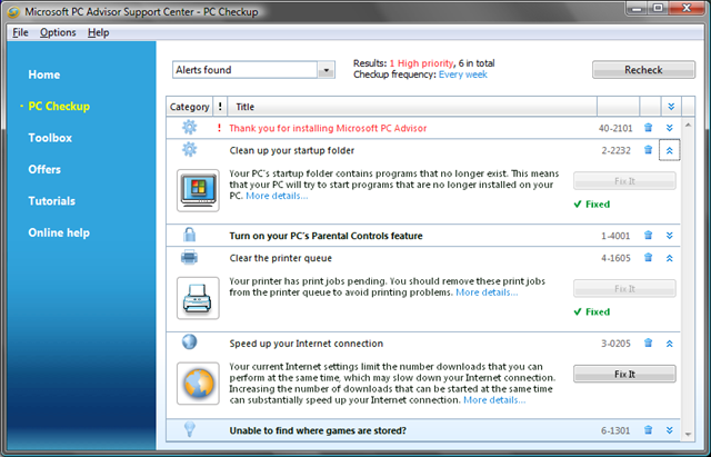 Microsoft PC Advisor 2.2.1004