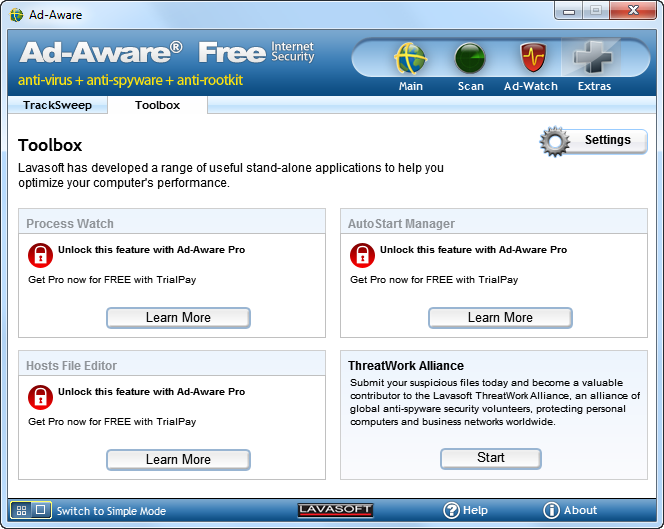 AdAware Free Antivirus 12.10.181.0