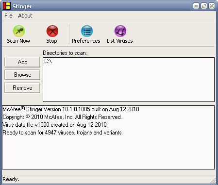 McAfee Stinger 12.2.0.525 (64-bit)