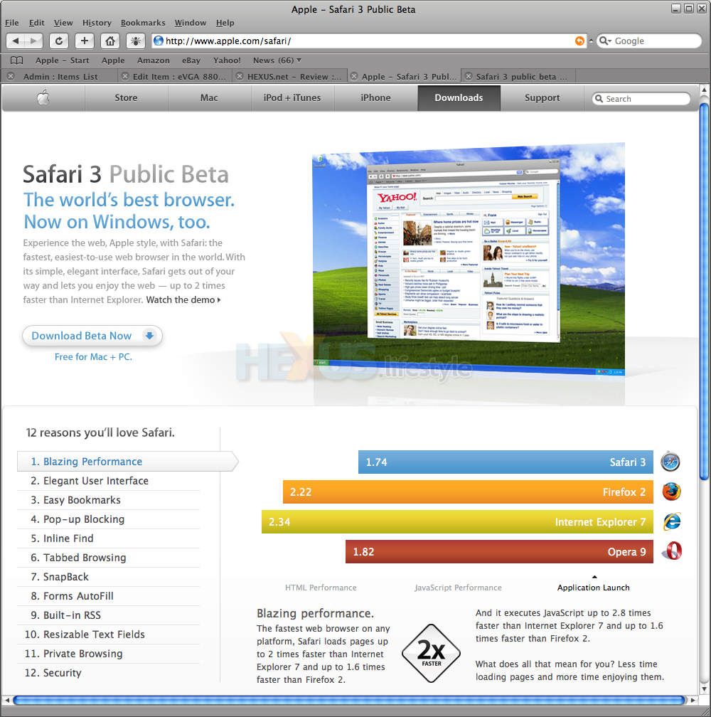 Apple Safari for Windows 5.1.7